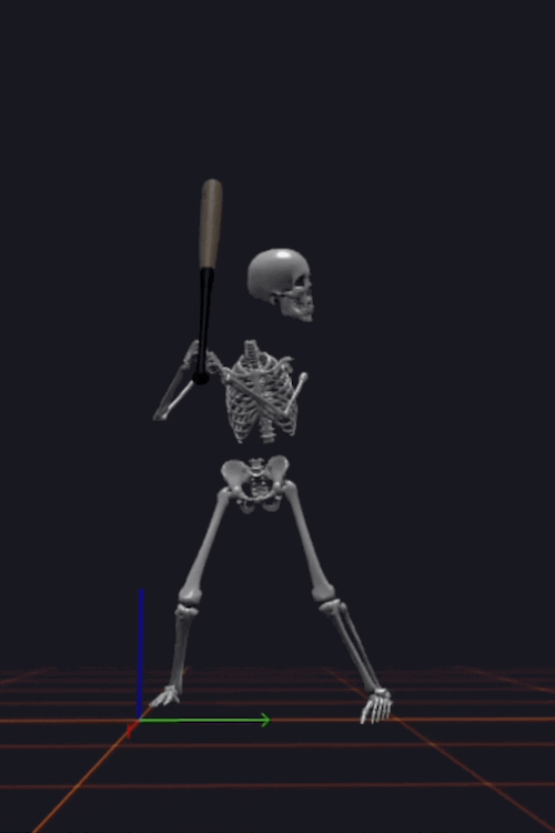 3D biomechanical motion capture of a hitter's swing